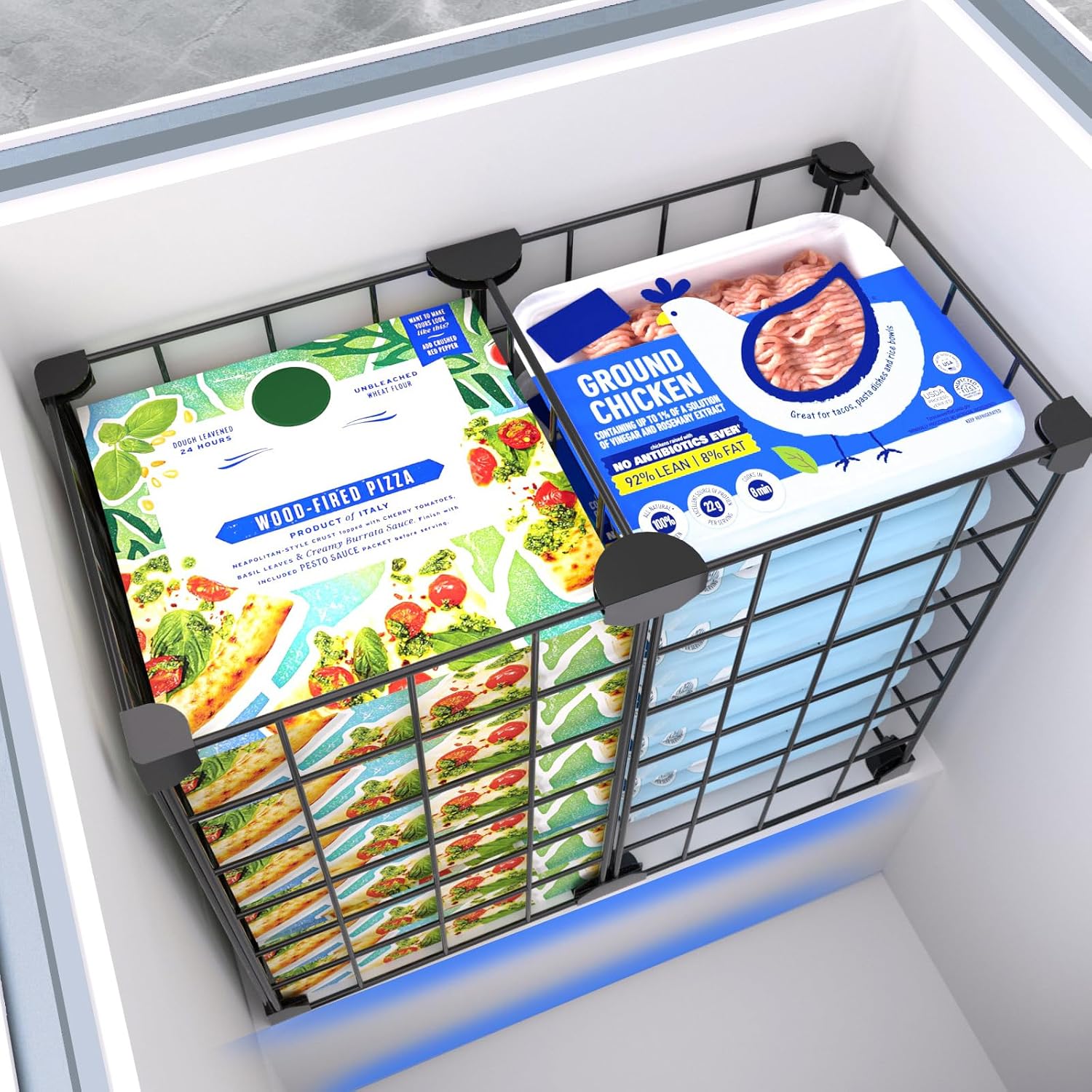 Freezer Organizer Bins