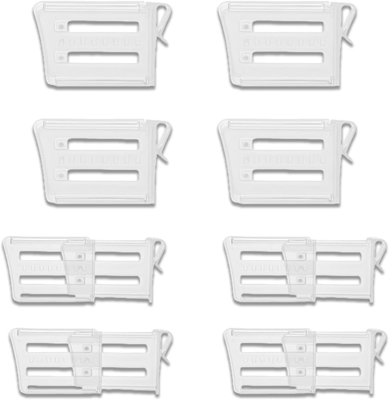 8 Pack Adjustable Refrigerator Door Organizer