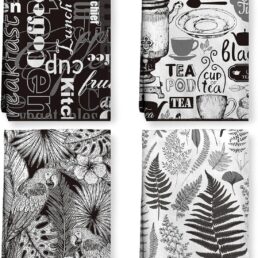 Parrot Black Hanging Tea Towel