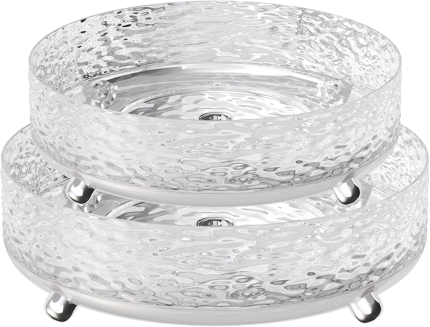 2 Pcs Lazy Susan Organizer, 9 &11in Lazy Susan Turntable Organizer