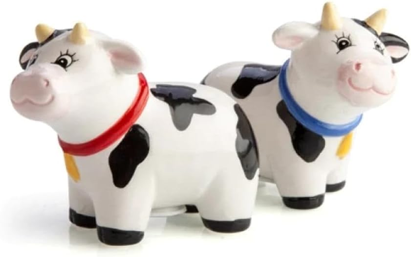 Cow and Bull Salt & Pepper Shakers