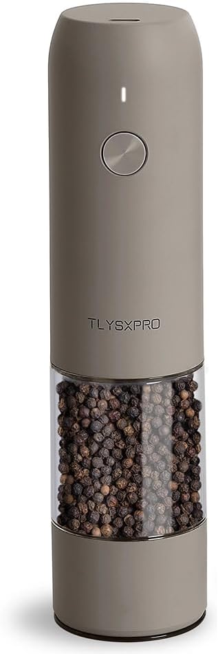 Electric Pepper Grinder, USB Rechargeable, Automatic Salt Shaker