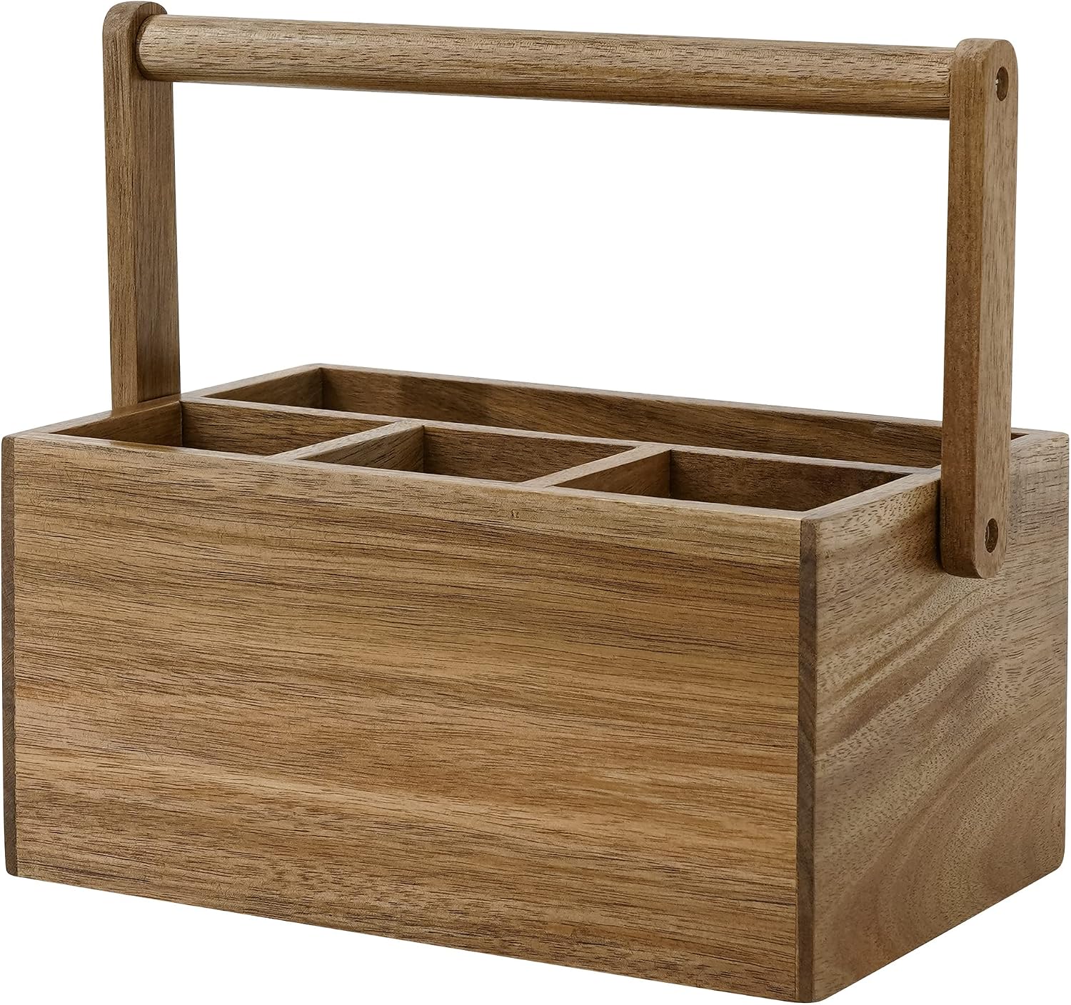 Utensil Condiment Bamboo Holder