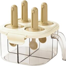 4 Compartments Seasoning Box with Lid Spoon