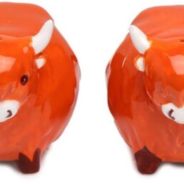 Black Cow Salt & Pepper Shakers