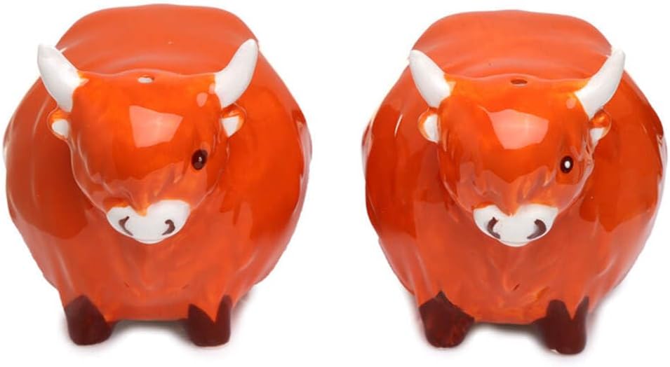 Black Cow Salt & Pepper Shakers