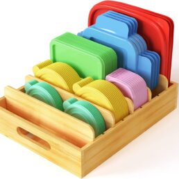 Bamboo Lid Organizer