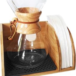 Bamboo Coffee Maker Stand