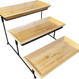 Bamboo Serving Tray Set