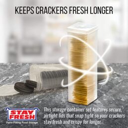 Stay Fresh Cracker Containers