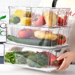 7 pack refrigerator organizer bins