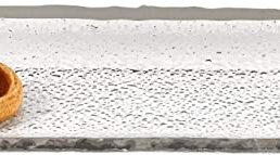 Badash Silveredge Glass Serving Tray