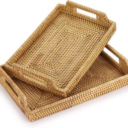 Wicker Basket Serving Tray