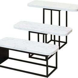 White Marble Food Stand
