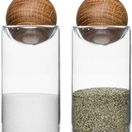 Salt and Pepper Shaker with Ball Stopper