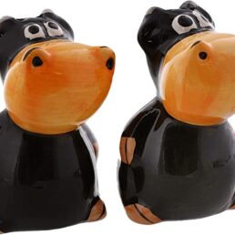 Black Cow Salt & Pepper Shakers