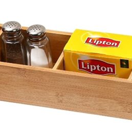 Bamboo Condiment Organizer