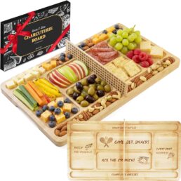 Tennis Court Charcuterie Board with Net Design