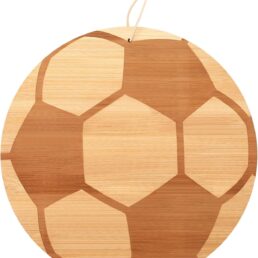 GlikCeil Soccer Shaped Bamboo Cutting Board