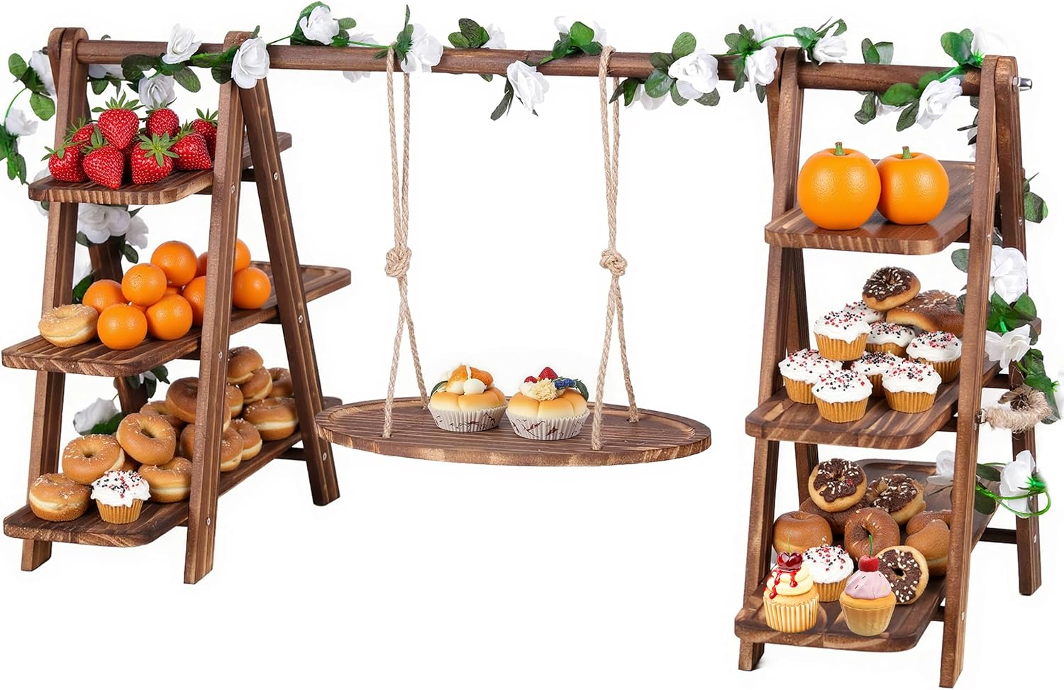 Wooden 3 Tier Charcuterie Board