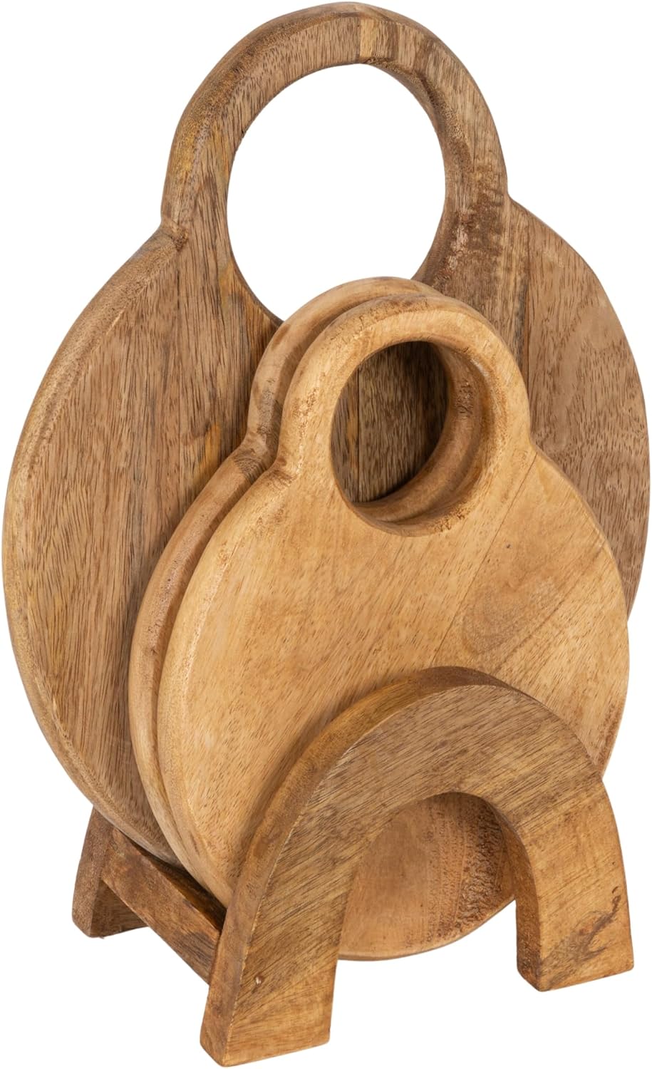 Creative Co-Op 3-Piece Round Mango Wood Cutting Boards