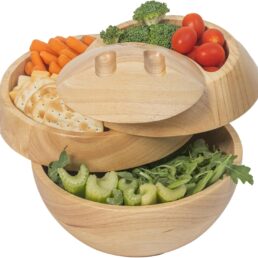 3-Tier Wooden Charcuterie Board