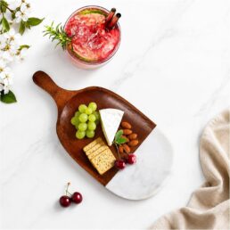 Marble & Acacia Wood Cutting Board