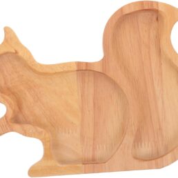 Squirrel Shaped Wooden Serving Tray