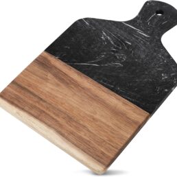 Black Charcuterie Chopping Board with Handle