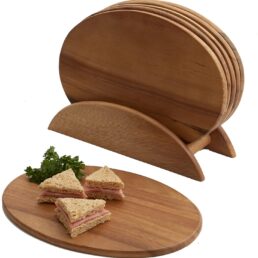 Woodard & Charles 6 Acacia Wood Serving Boards