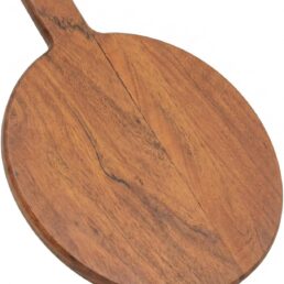 Wood Vibes Round Acacia Wood Charcuterie Board