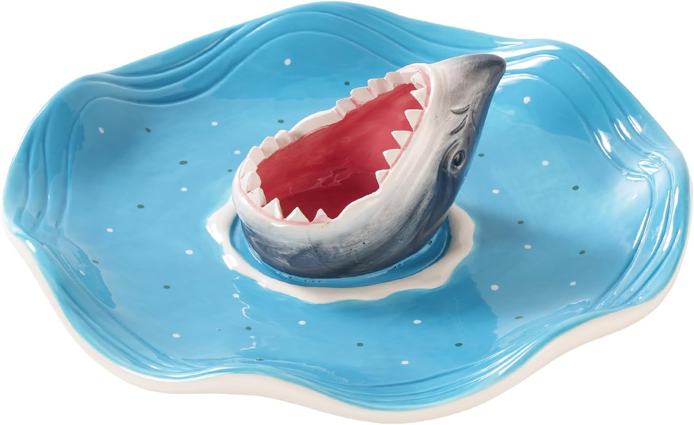 Handmade Ceramic Shark Charcuterie Board