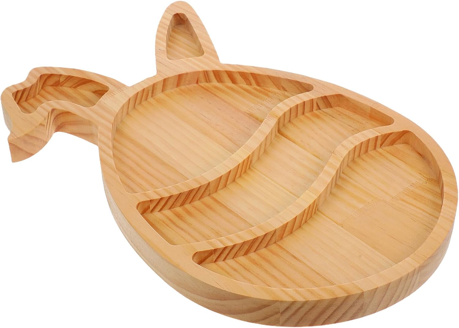 TIDTALEO Easter Bunny Wood Serving Tray