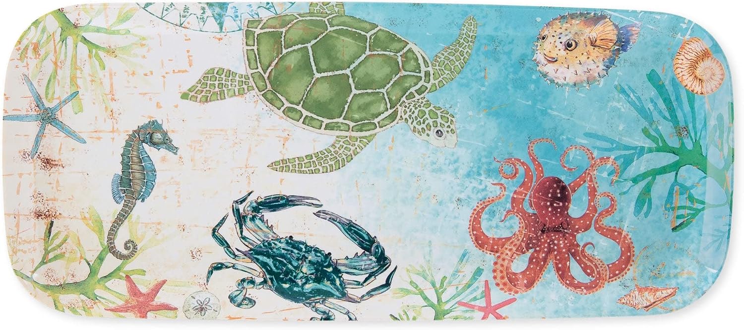 UP Sea Life Melamine Serving Tray