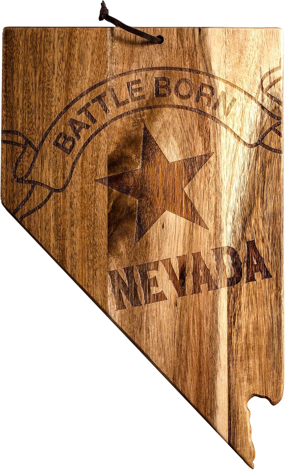 Totally Bamboo Rock & Branch Origins Series Nevada State Shaped Cutting Board