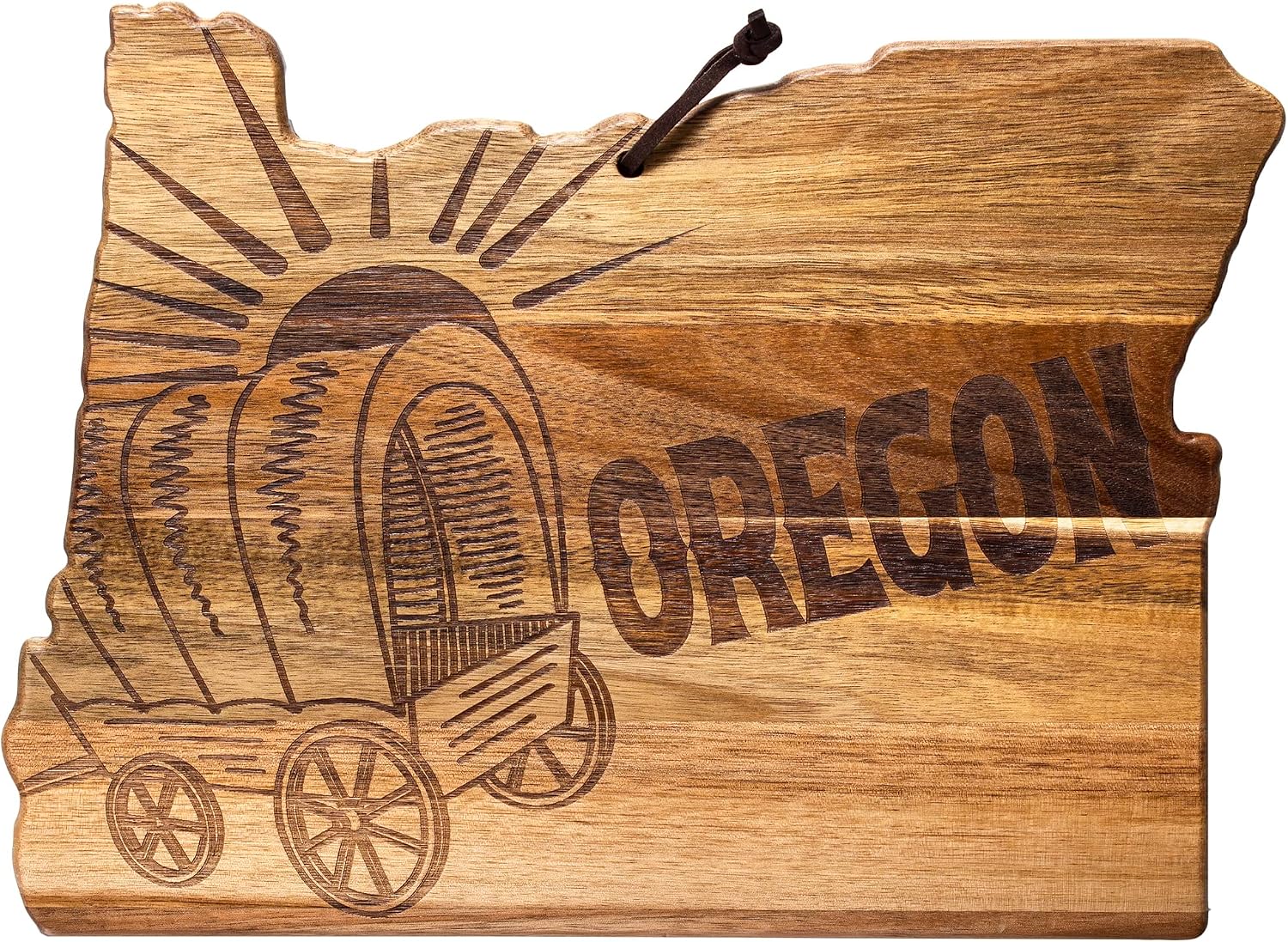 Totally Bamboo Rock & Branch Origins Series Oregon State Shaped Cutting Board