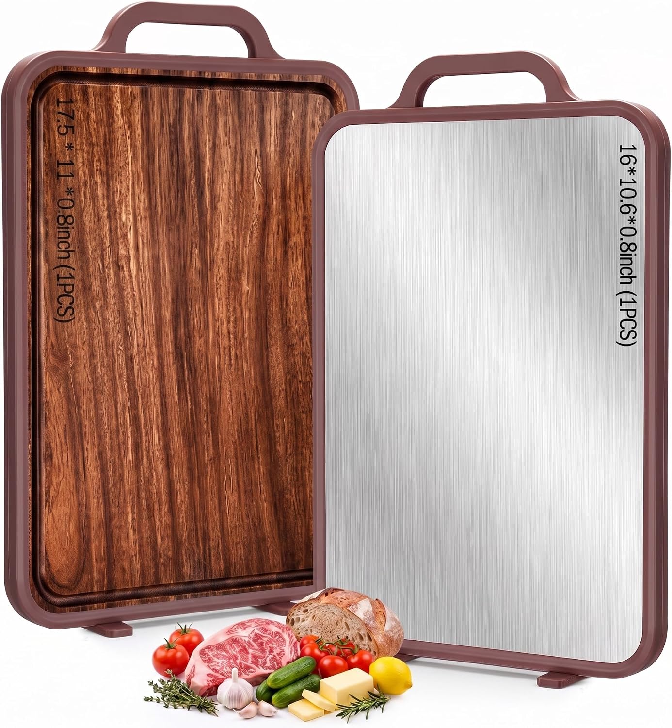 2 Pcs Titanium Cutting Board