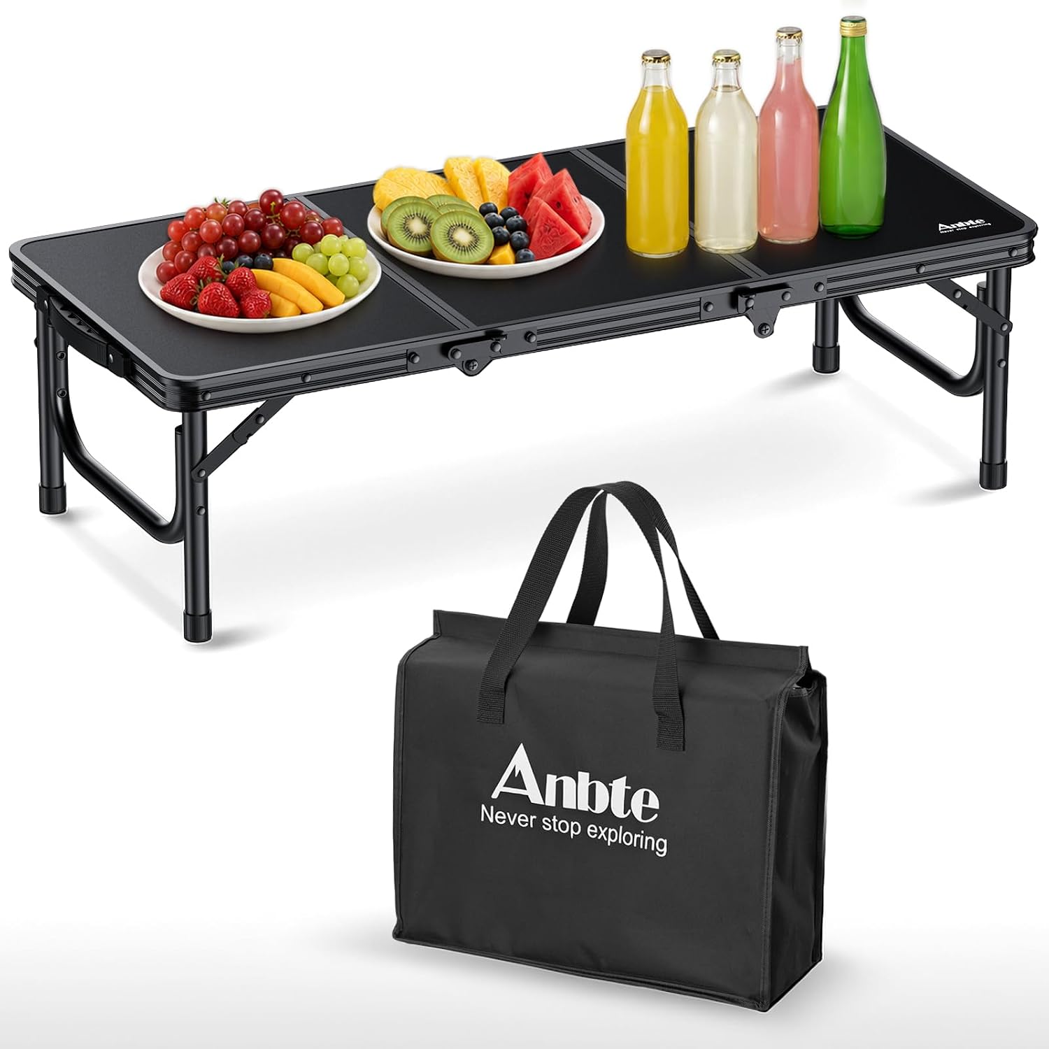 Anbte 34.2″ x 15.7″ Low Folding Picnic Table