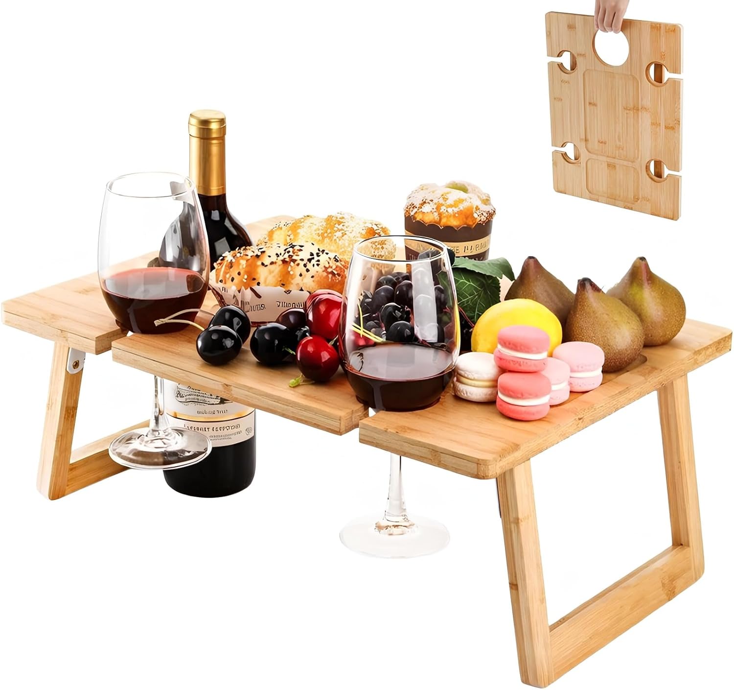 Peohud Portable Wine Picnic Table