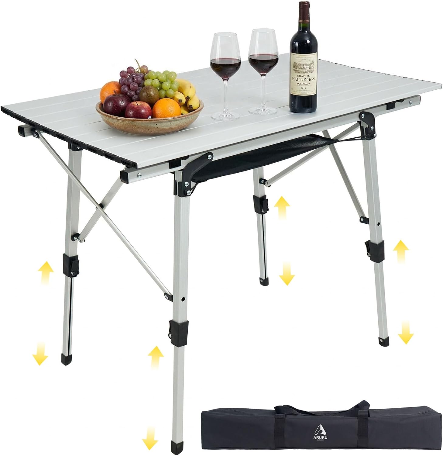 Portable Camping Table with Adjustable Hight Legs