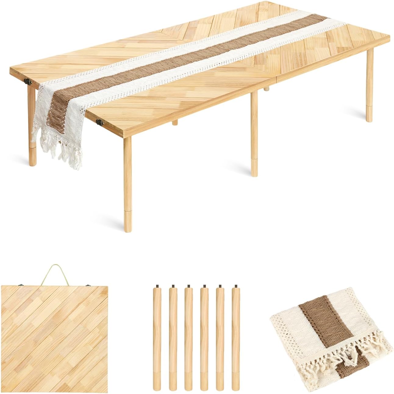 44×22 Low Floor Folding Picnic Table