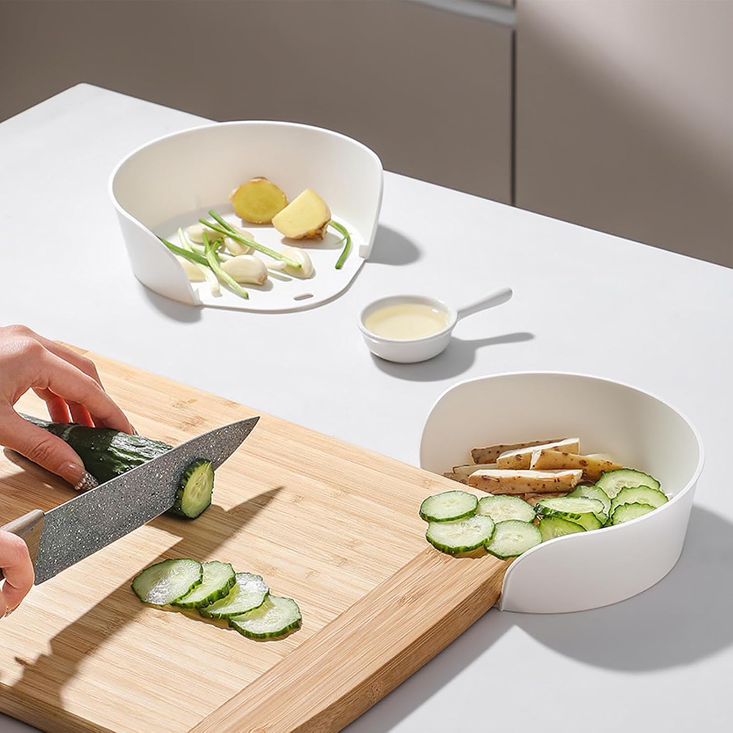 Food Prep Bowls Chopping Board Tray Meal Prep Containers
