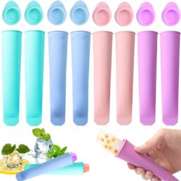 8Pcs Popsicle Mold Silicone Ice Pop Molds