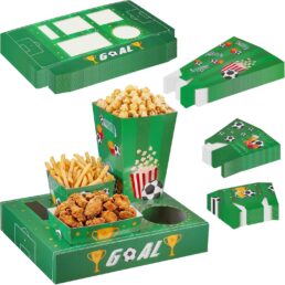 100Pcs Football Night Snack Trays