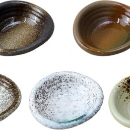 Colias Wing 3.5 Inch Retro Style Brown Stylish Design Multipurpose Porcelain Side Dish Bowl