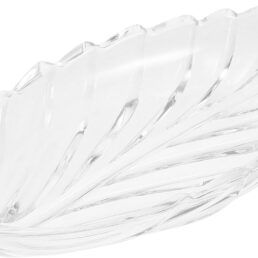 Kichvoe Large Capacity Leaf-Shaped Plastic Fruit Tray Serving Plate