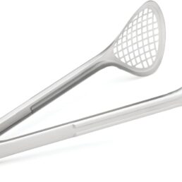 Cuisipro 747189 Stainless Steel Wide Grill/Fry Tongs, Silver, 12-Inch