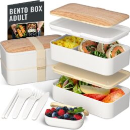 Bentoheaven Bento Box Adult, Stackable Lunch Box