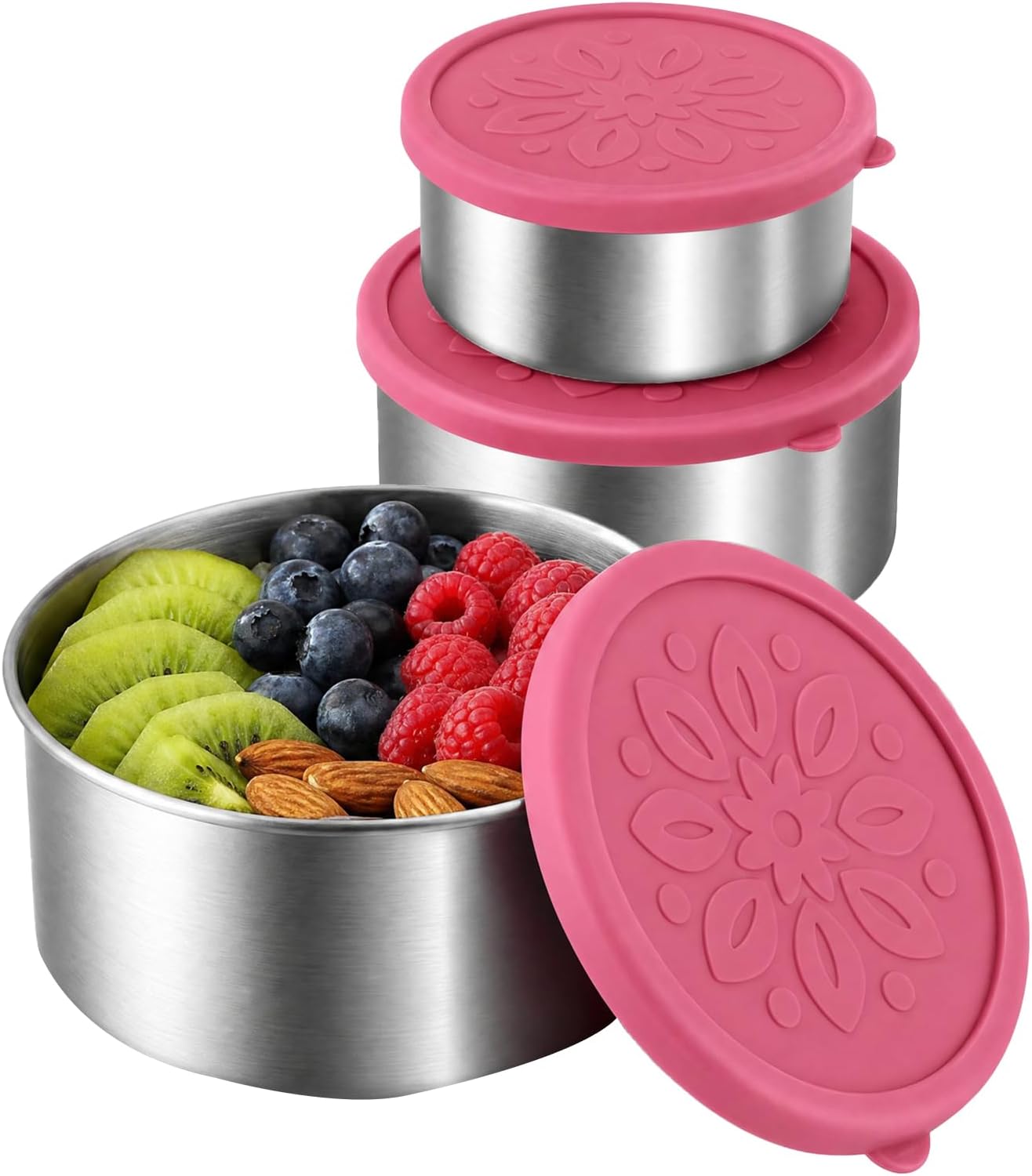 3-Pack Stainless Steel Food Containers