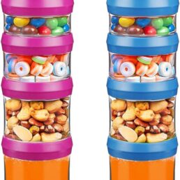 BeneLabel Stackable Food Storage Containers with Twist Lock System